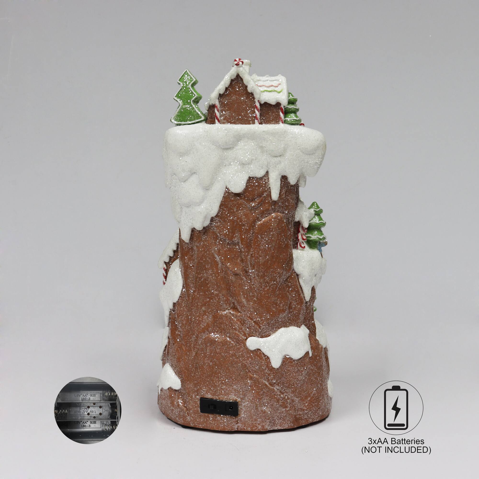 16" Gingerbread Village Multi-Tiered Mountain